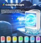 Portable Mini Air Conditioner with Colorful LED Lights