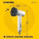 SYNOSHI Cordless Electric Spin Scrubber with 3 Heads