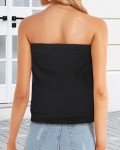 Chic Black Strapless Tube Top for Women
