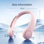 Hands-Free Bladeless Neck Fan - Pink