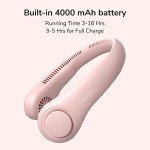 Hands-Free Bladeless Neck Fan - Pink