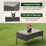 4-Piece Modern Outdoor Wicker Furniture Set