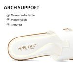 Stylish Women's White H-Band Flat Sandals