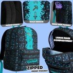 Blue Minecraft Backpack for Boys and Teens