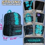 Blue Minecraft Backpack for Boys and Teens