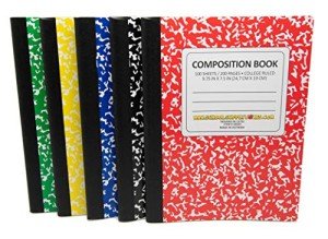 5-Pack College Ruled Composition Notebooks Set