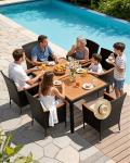 Flamaker 7-Piece Outdoor Patio Dining Set
