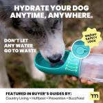 Portable Dog Water Bottle with Food Dispenser