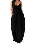 Chic Black Maxi Dress for Summer Beach Wear