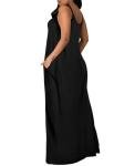 Chic Black Maxi Dress for Summer Beach Wear