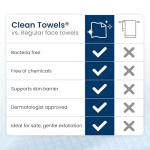 Clean Skin Club XL Biobased Disposable Face Towels