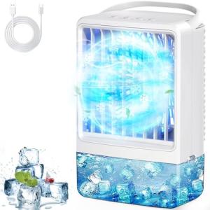 Portable Mini Air Conditioner with Colorful LED Lights