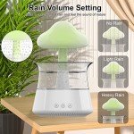 Mushroom Design Rain Humidifier with Soothing Sounds