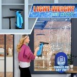Cordless 3-in-1 Window Vacuum Cleaner - Blue