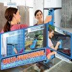Cordless 3-in-1 Window Vacuum Cleaner - Blue