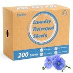 Eco-Friendly Laundry Detergent Sheets - 200 Loads