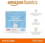 Amazon Basics Hypoallergenic Laundry Detergent Pacs, 120 Count