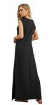 Chic Black Summer Maxi Dress with Pockets