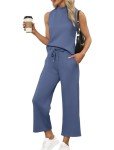 SAMPEEL Women's Trendy Summer Two-Piece Outfit Set