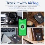 TRAVANDO Men's AirTag Wallet with Money Clip
