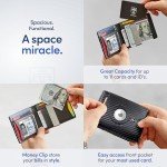 TRAVANDO Men's AirTag Wallet with Money Clip