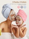 Hicober Microfiber Hair Towel Set - 3 Pack