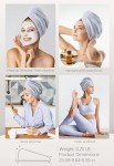 Hicober Microfiber Hair Towel Set - 3 Pack