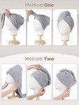 Hicober Microfiber Hair Towel Set - 3 Pack