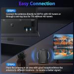 Indoor HD TV Antenna with Signal Booster