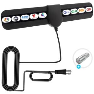 360° Digital Indoor TV Antenna with Signal Booster
