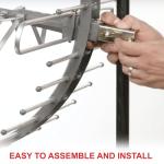 GE Outdoor Long Range HD TV Antenna with J Mount