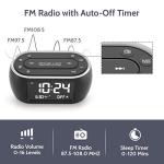 Housbay Glow Alarm Clock Radio with USB Charger