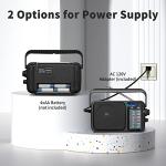 Portable Bluetooth AM/FM Radio with Headphone Jack