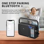 Portable Bluetooth AM/FM Radio with Headphone Jack