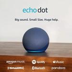 Echo Dot with Alexa - Vibrant Speaker in Deep Sea Blue