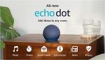 Echo Dot with Alexa - Vibrant Speaker in Deep Sea Blue