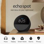 Amazon Echo Spot - Smart Alarm Clock with Alexa