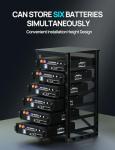 ECO-WORTHY 3U Server Rack with Wheels for Batteries