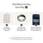 Oura Ring 4 - Stealth, Size 11 - Smart Tracker