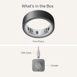 Oura Ring 4 - Stealth, Size 11 - Smart Tracker
