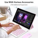 10-Inch Android 15 Tablet with Keyboard and Mouse