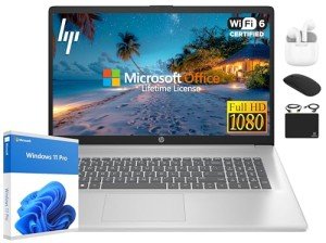 HP Pavilion 17.3" FHD Laptop, Ryzen 5, 32GB RAM