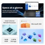 HP 14" HD Laptop with Office 365 & 16GB RAM