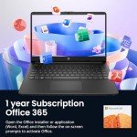 HP 14" HD Laptop with Office 365 & 16GB RAM