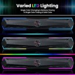 Tylubio Bluetooth Desktop Speakers with LED Lights