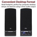 Cyber Acoustics CA-2014 Stereo Speakers with Easy Controls