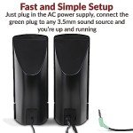 Cyber Acoustics CA-2014 Stereo Speakers with Easy Controls