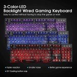Rii Gaming Keyboard and Mouse Combo with LED Lights