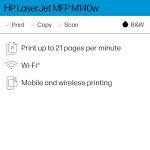 HP Wireless LaserJet MFP M140w Printer - Fast, Versatile