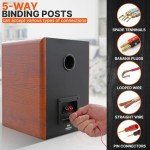 Pyle 6.5" Wooden Bookshelf Speakers with 240W Power